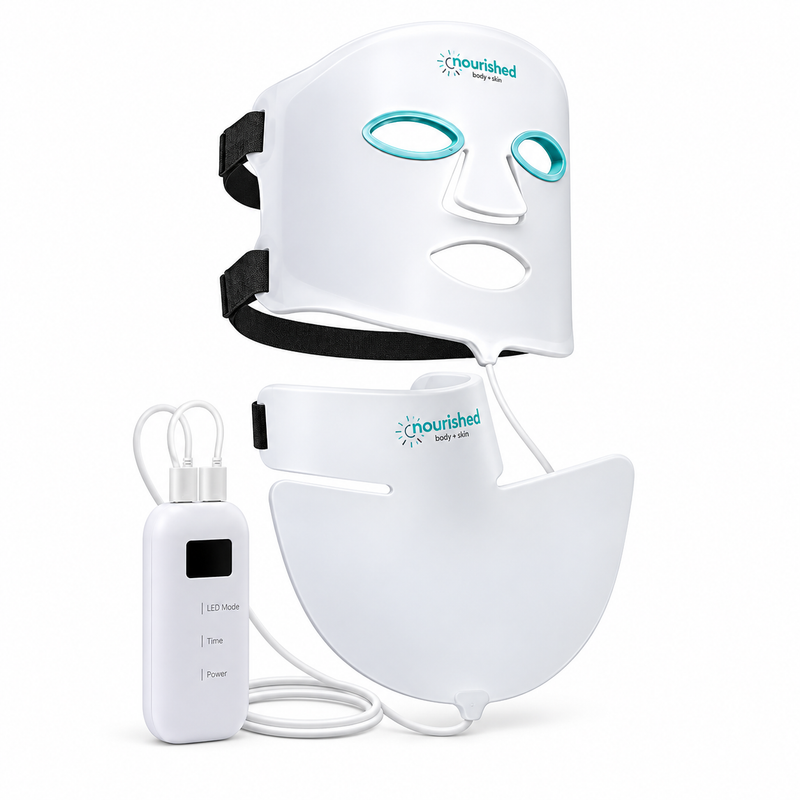 3-Zonen-LED-Lichttherapiemaske für Gesicht, Hals und Dekolleté