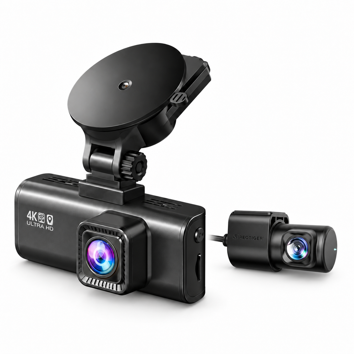 4K-Dual-Dashcam Pro – Vorne & Hinten mit GPS, WLAN & Parküberwachung
