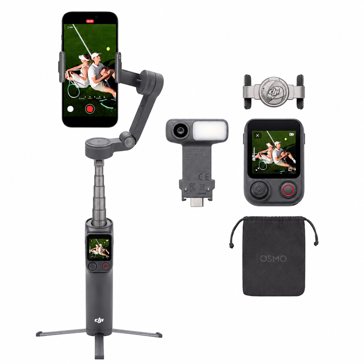Smartphone-Gimbal mit AI-Tracking und Fernbedienung